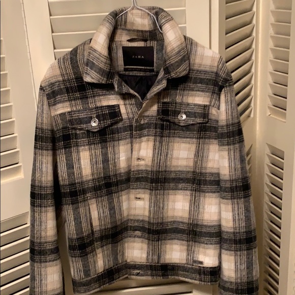 Coats | Zara Flannel Style Jacket 